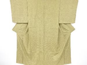 リサイクル　縞に小花模様小紋着物